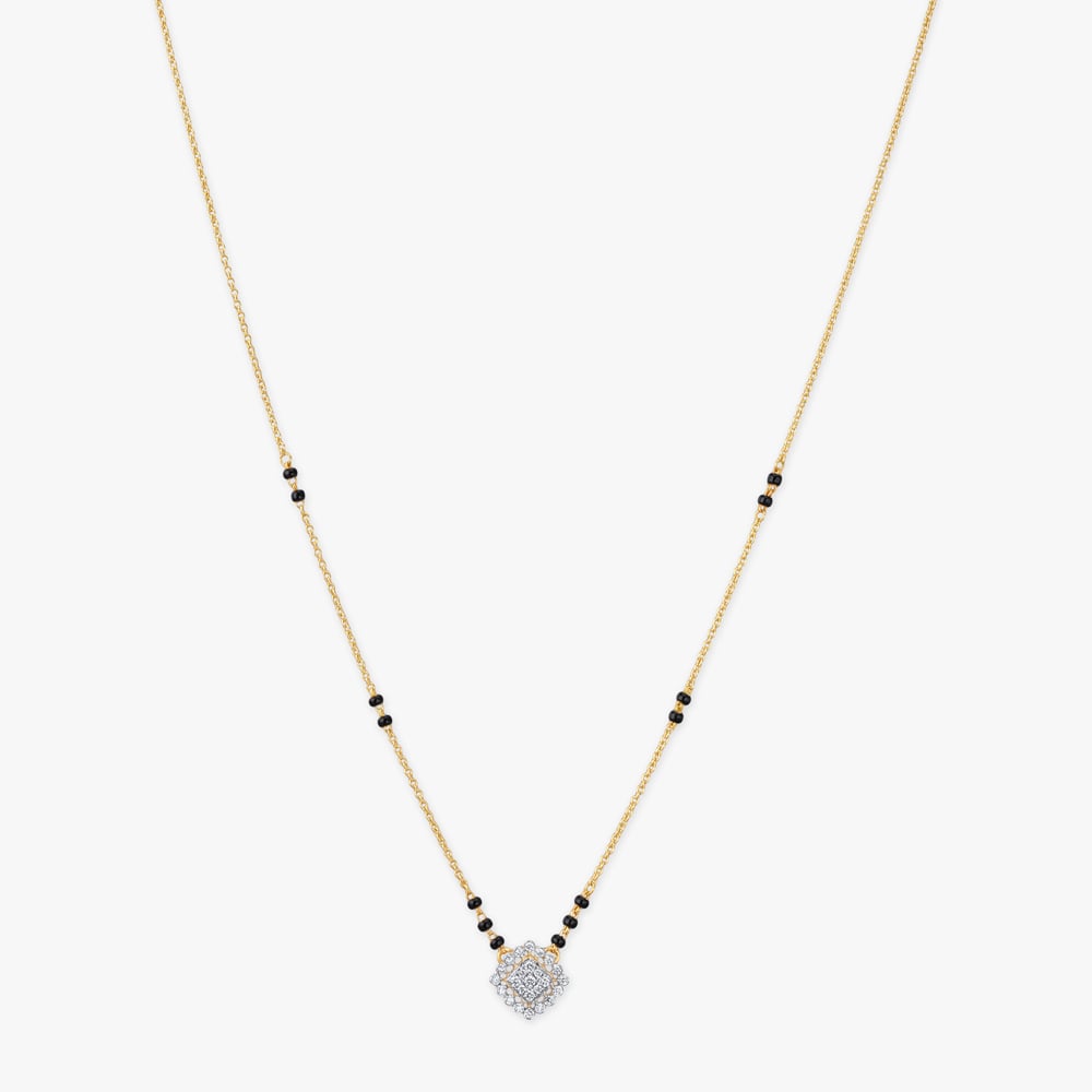 Gleaming Grace Diamond Mangalsutra,,hi-res image number null