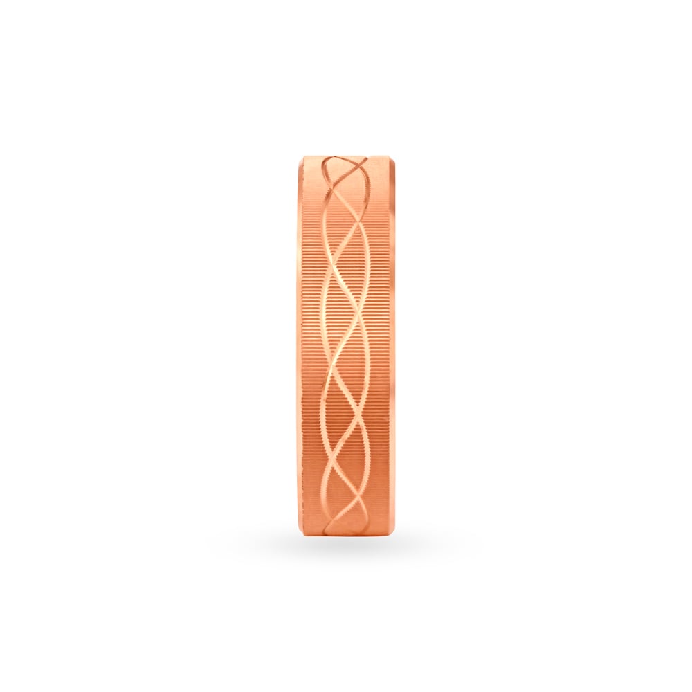 Beautiful Textured Ring in Rose Gold,,hi-res image number null
