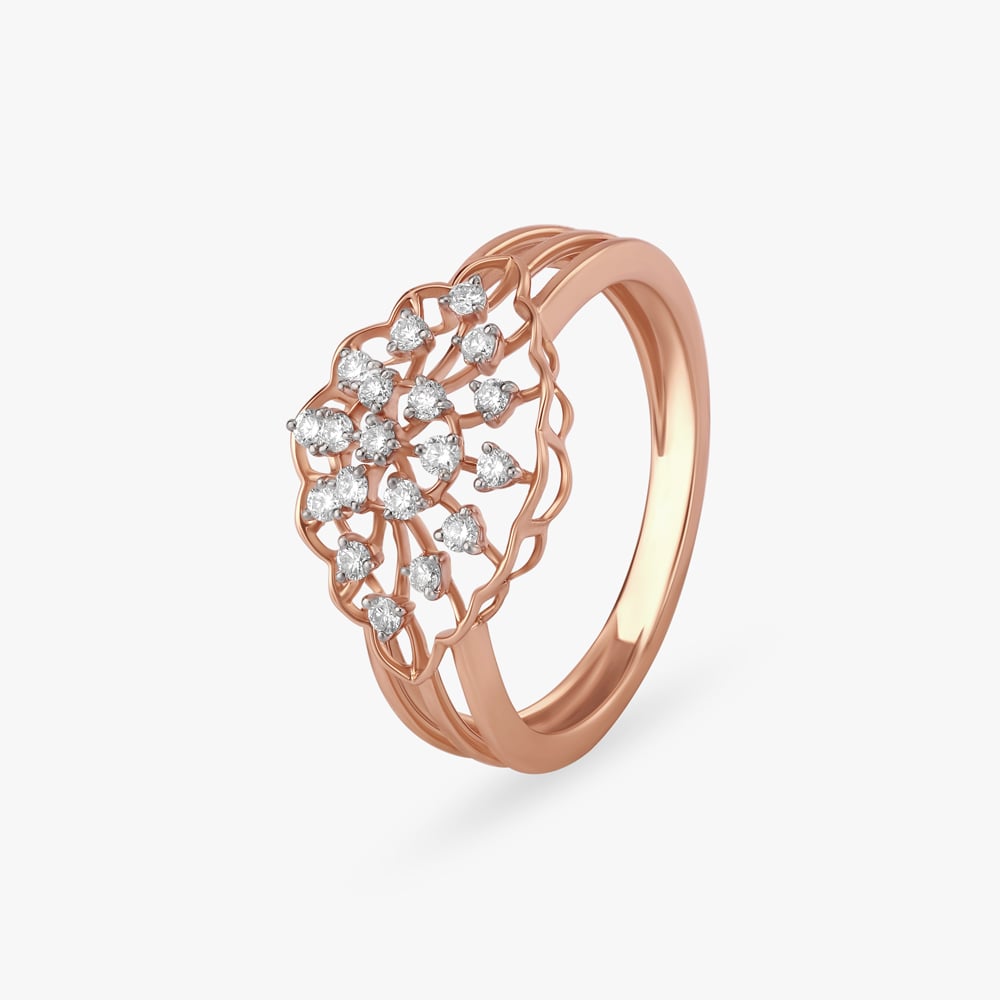 Classic Floral Diamond Ring,,hi-res image number null