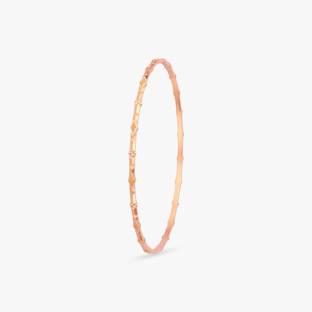 Rhythmic Facet Gold Bangles,,hi-res image number null