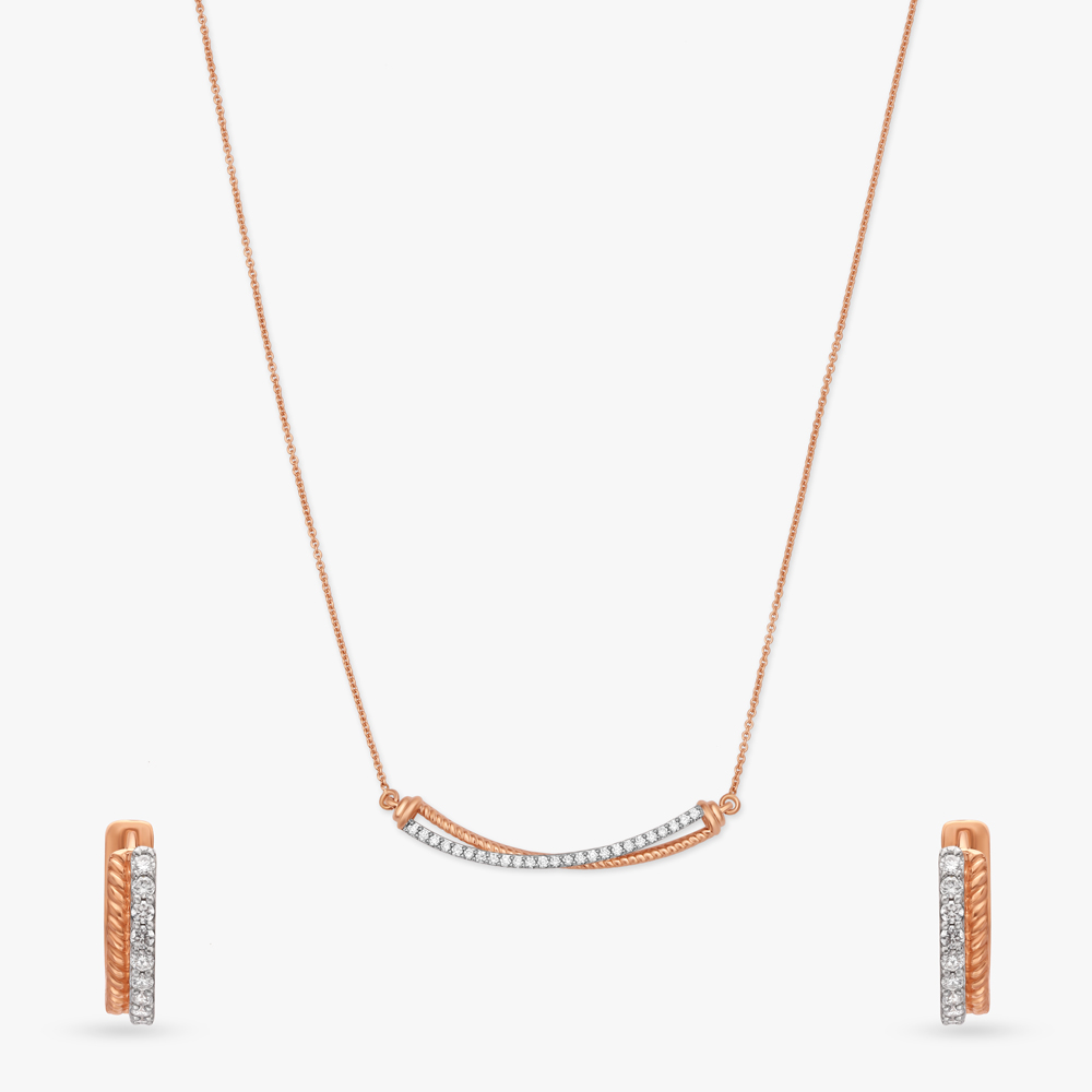 Basic Charms Diamond Necklace Set,,hi-res image number null