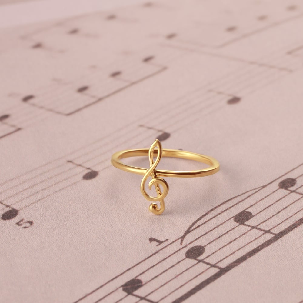 Chord Charmers 14KT Gold Finger Ring,,hi-res image number null