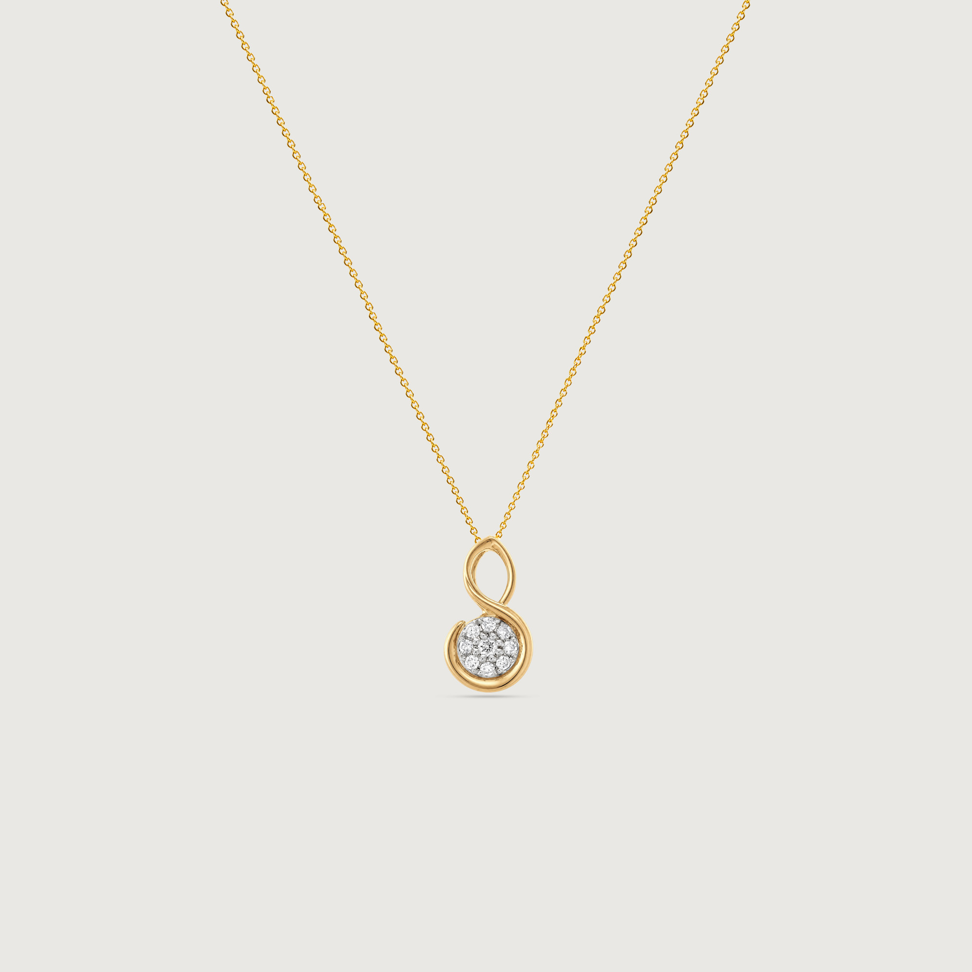 Graceful Infinity Diamond Pendant,,hi-res image number null