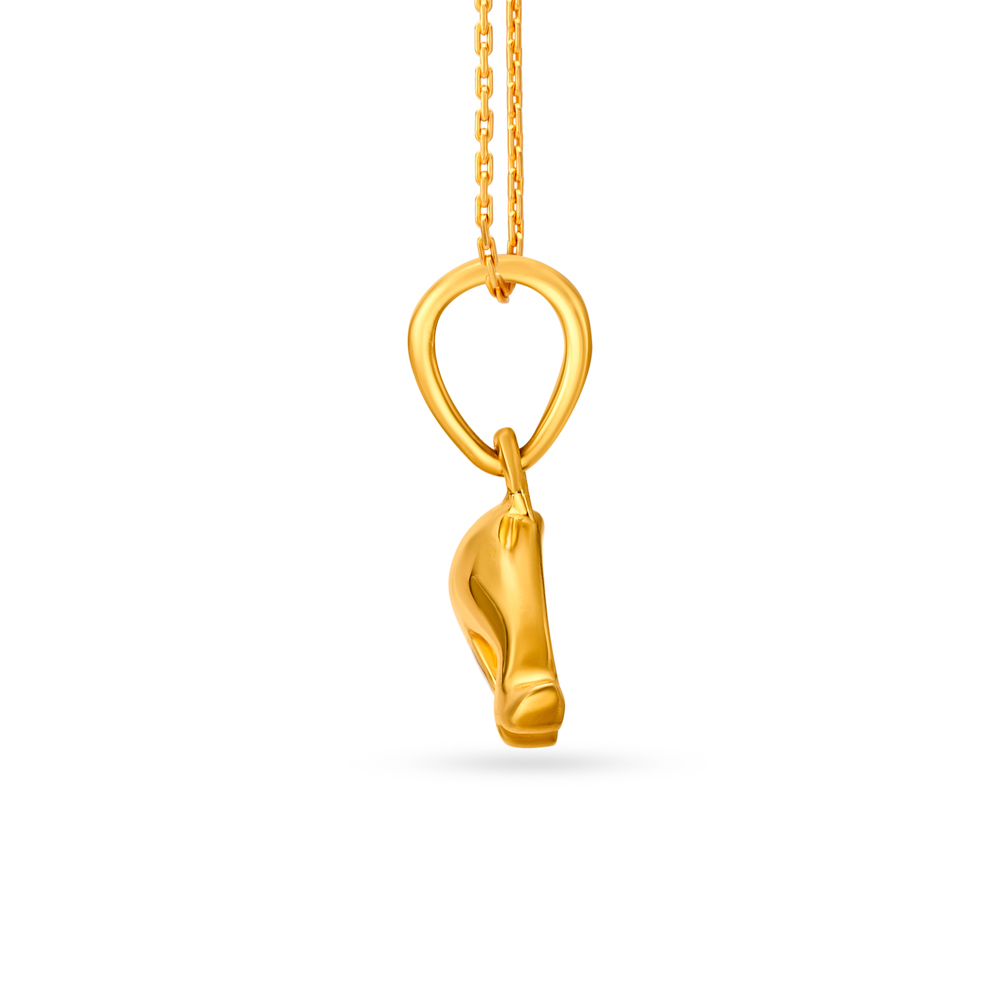Buoyant Dolphin Inspired Gold Pendant,,hi-res image number null