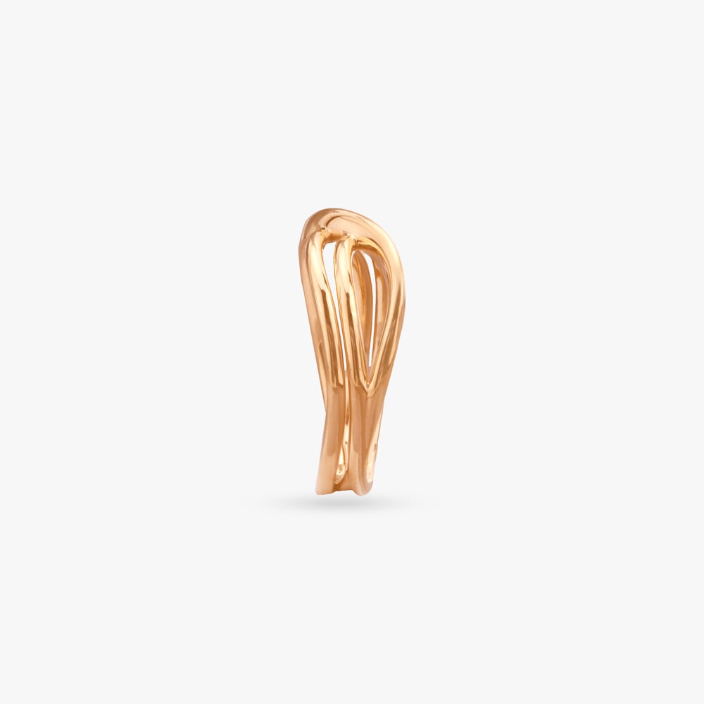 Elegant Intertwined Gold Ring,,hi-res image number null