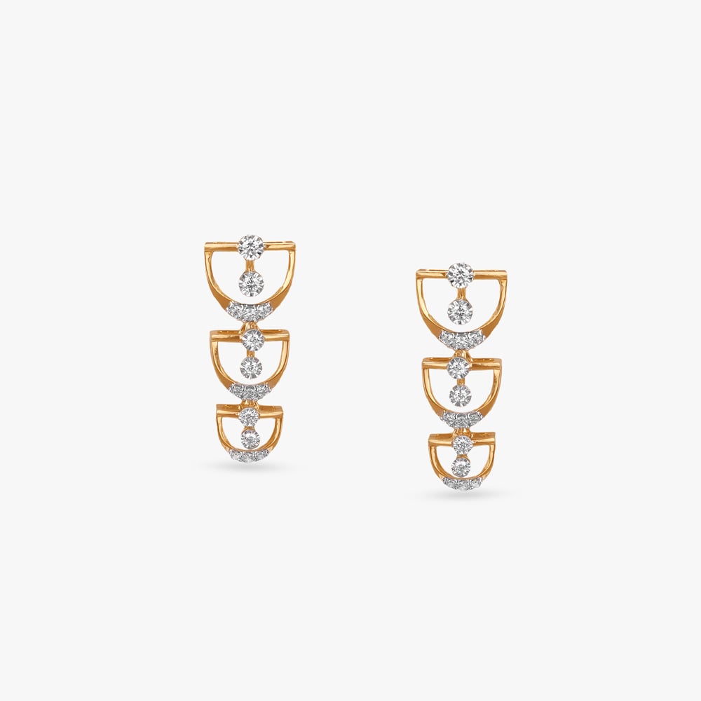 Cascading Curves Diamond Necklace Set,,hi-res image number null