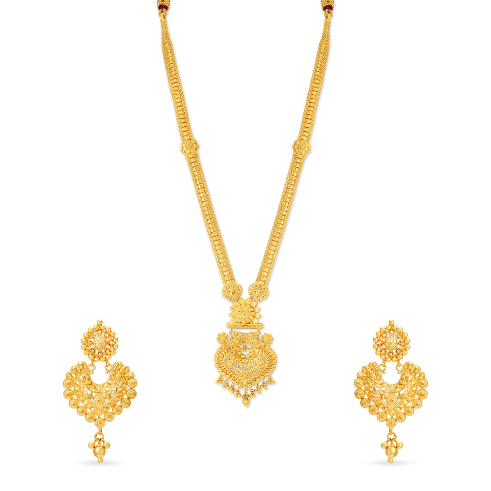 Glamorous Traditional Gold Sita Haar