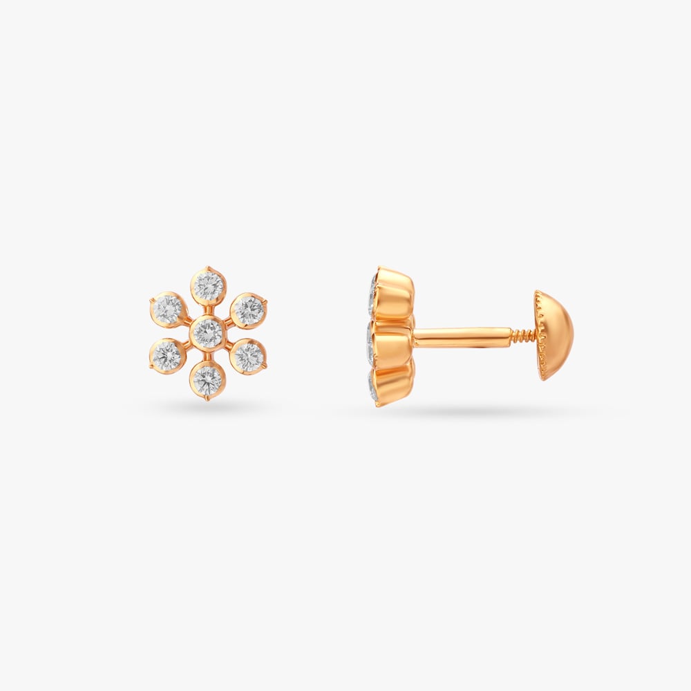 Cluster Diamond Stud Earrings,,hi-res image number null