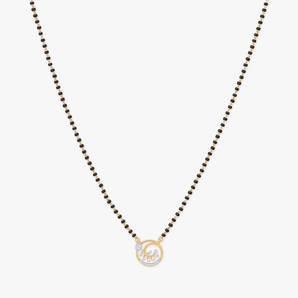 Whispering Bloom Diamond Mangalsutra,,hi-res image number null