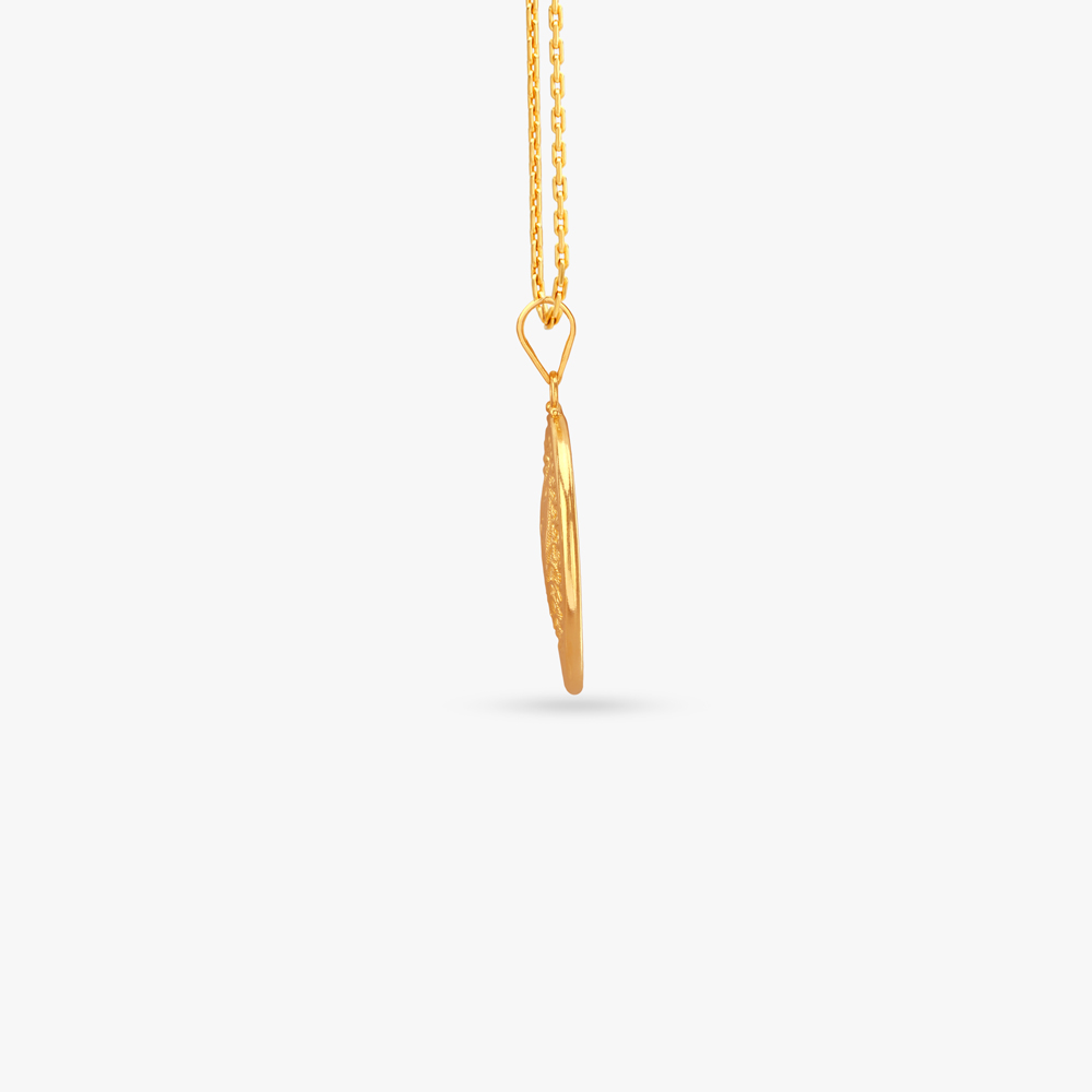 

Lattice Bloom Gold Pendant