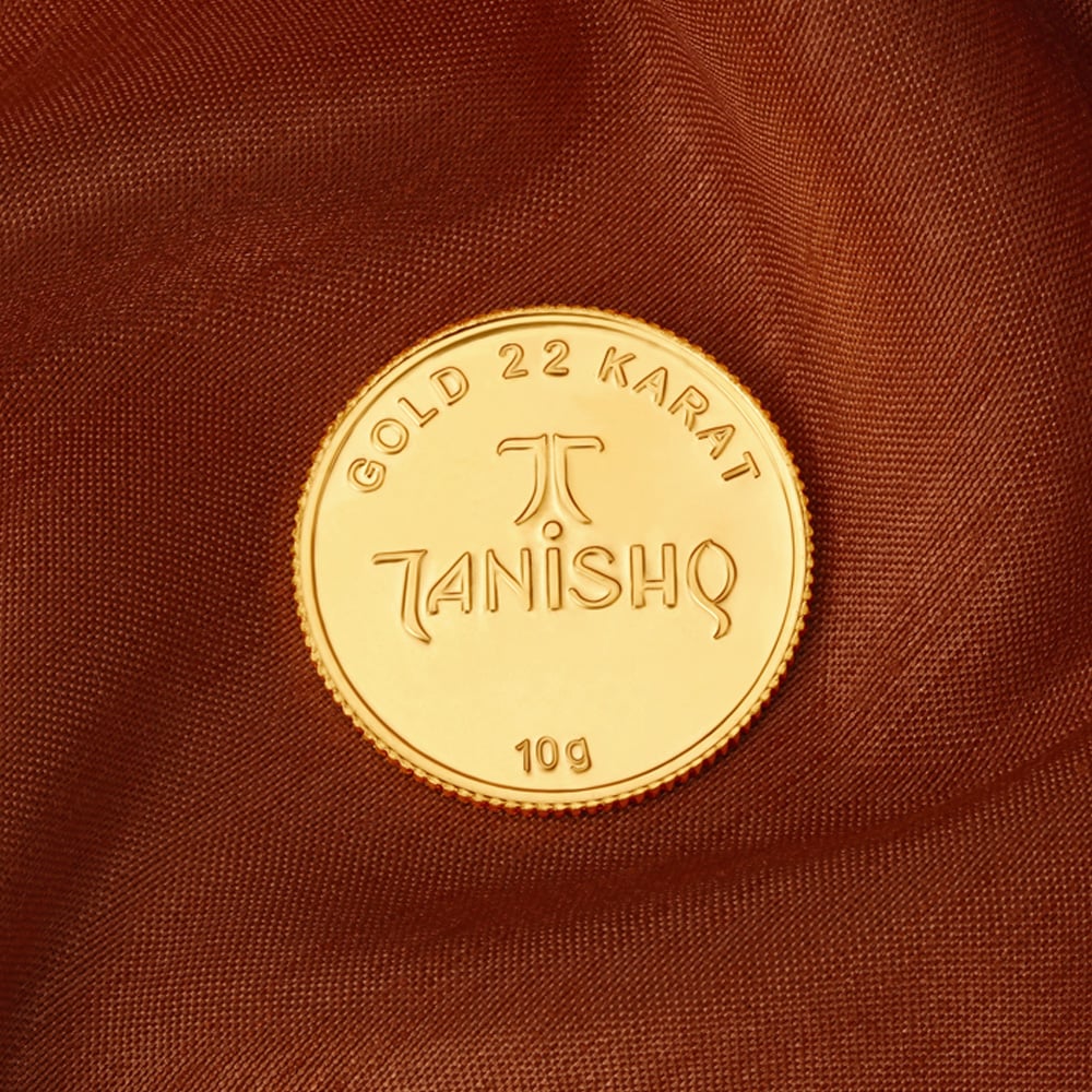 Om Motif 22 Karat 10 Gram Gold Coin,,hi-res image number null