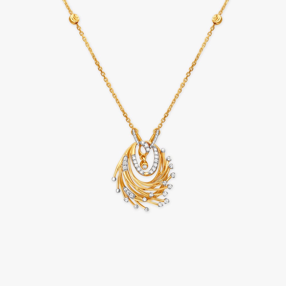 A Golden Nest Diamond Necklace