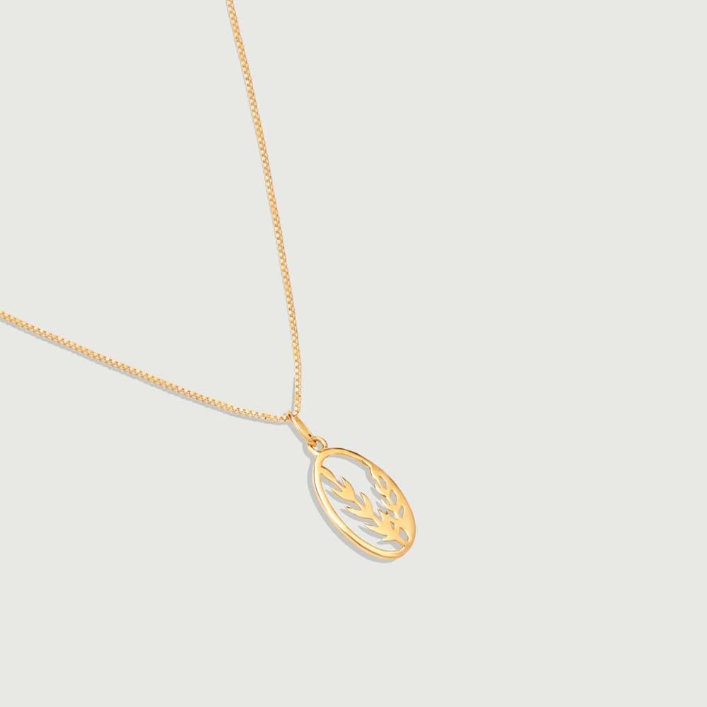Leafy Babe Gold Pendant,,hi-res image number null