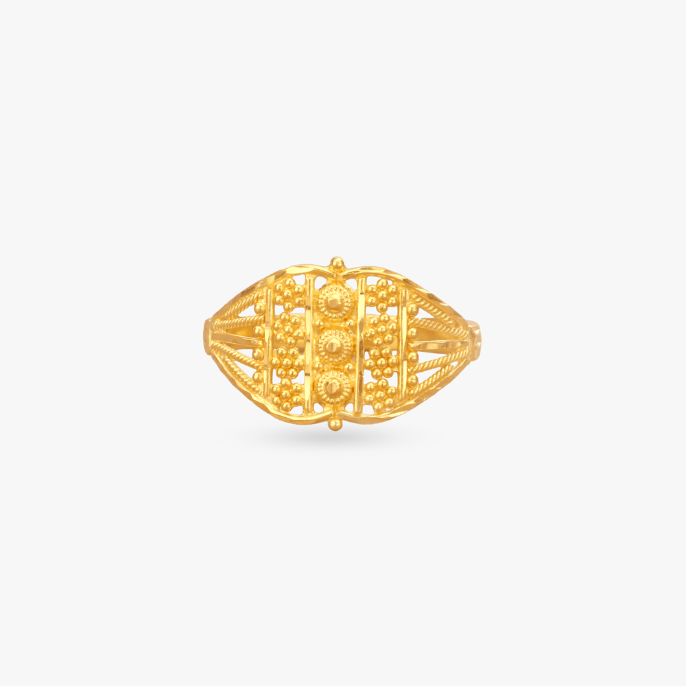 Heritage Mesh Gold Ring,,hi-res image number null