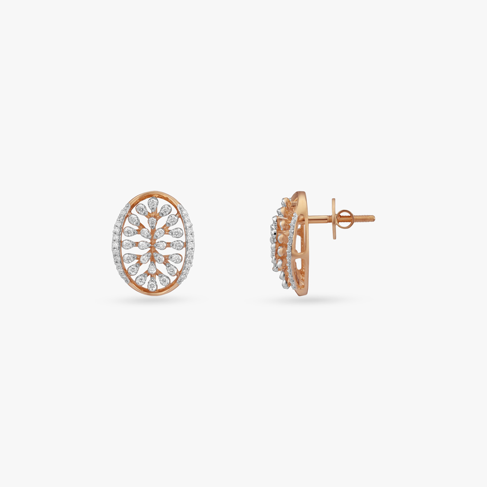Eternal Blossom Diamond Stud Earrings,,hi-res image number null