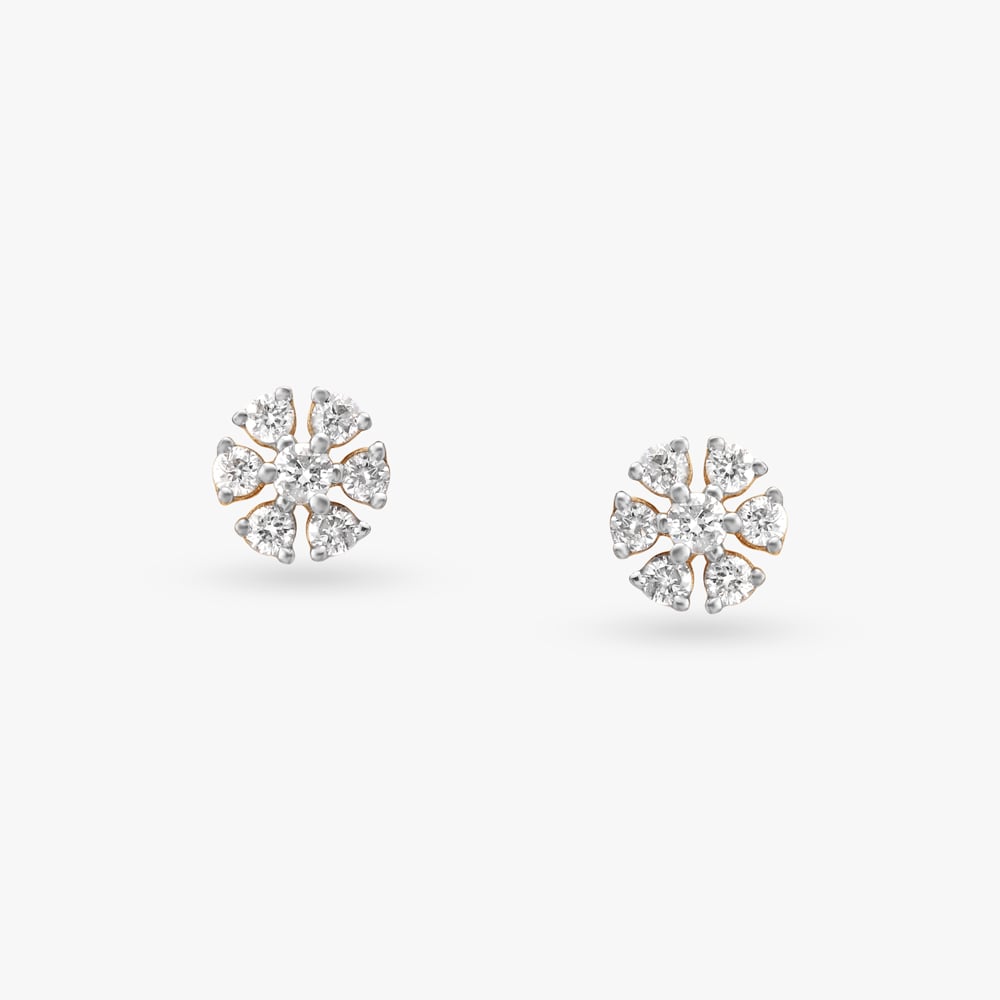 Blooming Spark Diamond Stud Earrings,,hi-res image number null