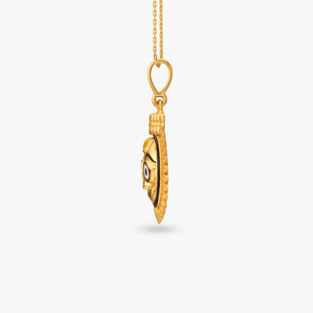 Jagannath Aura Gold Pendant for Men,,hi-res image number null