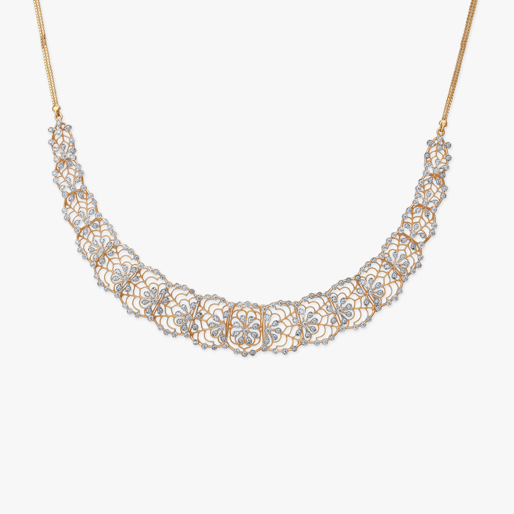 Laced Reverie Diamond Necklace Set,,hi-res image number null