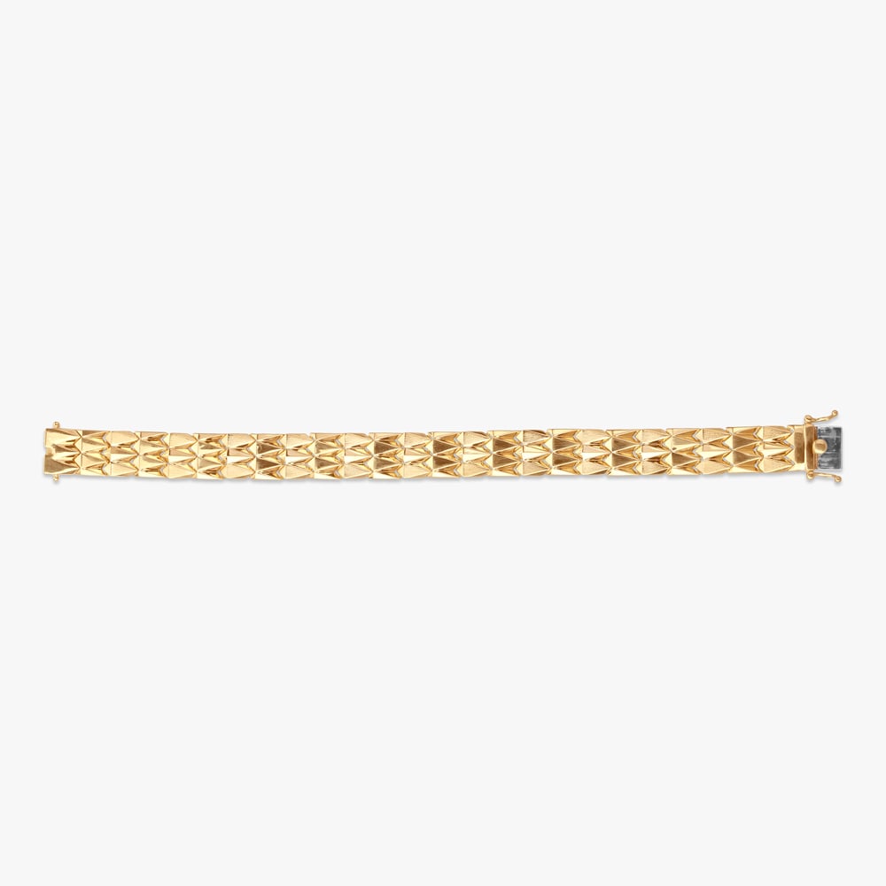 Blade Edge Gold Bracelet for Men,,hi-res image number null