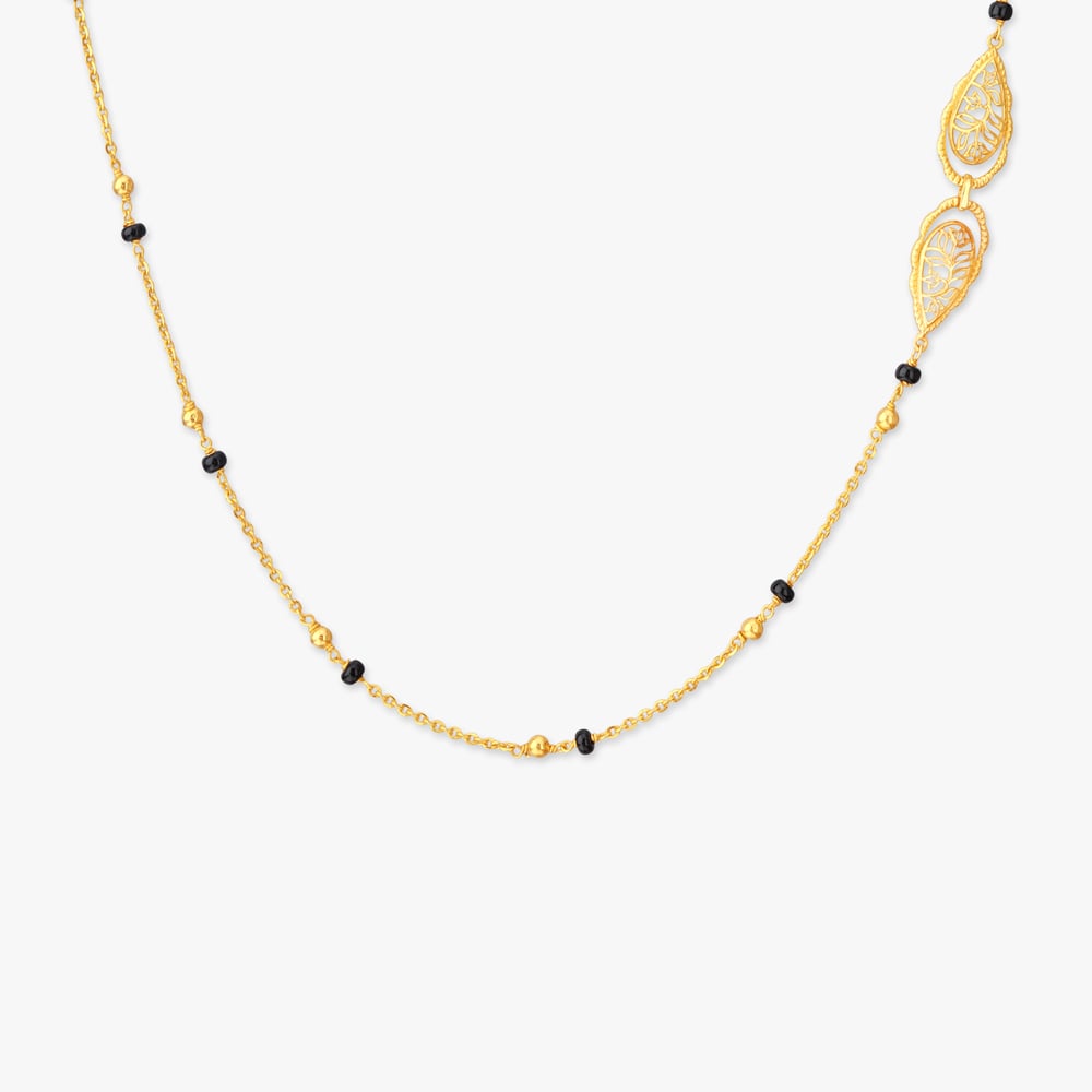 

Elegant Dainty Gold Mangalsutra