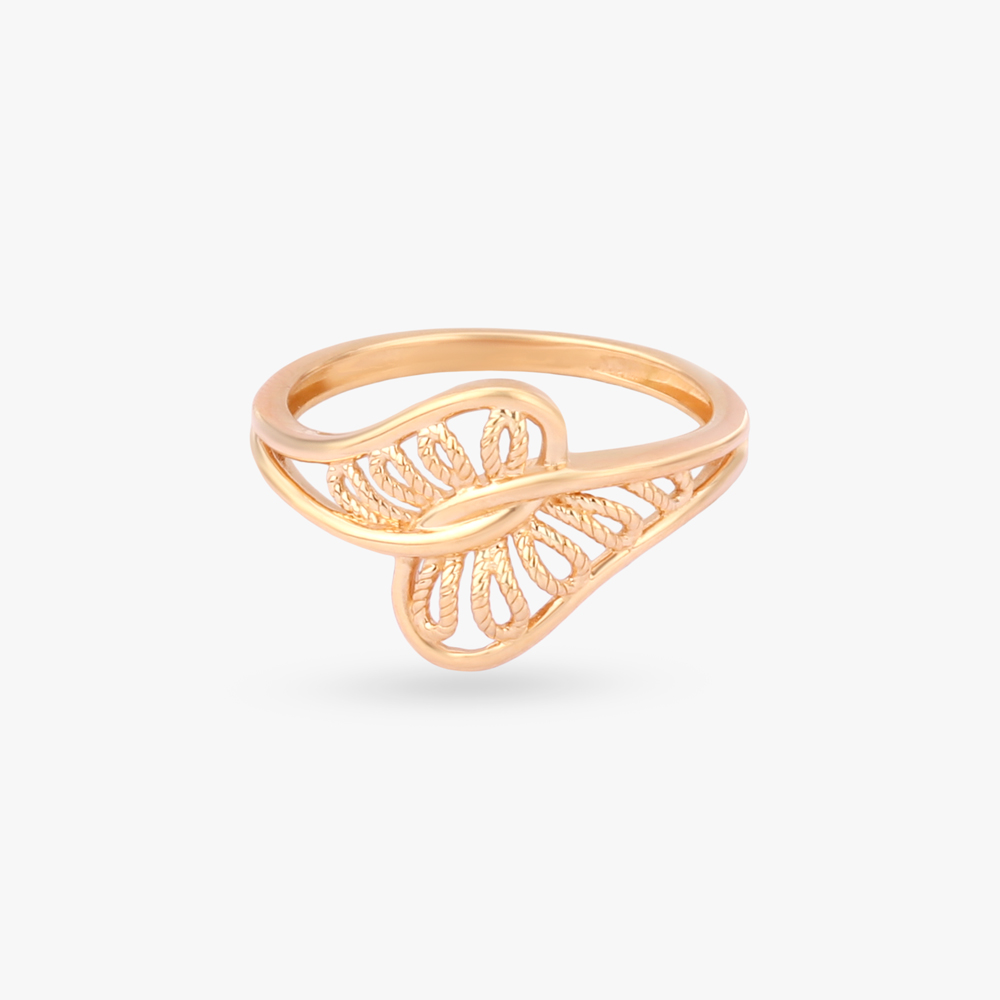 Petal Arc Gold Ring,,hi-res image number null