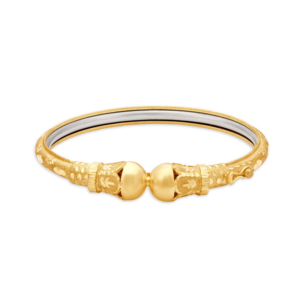 Attractive Gold Bangle With Beads for Kids