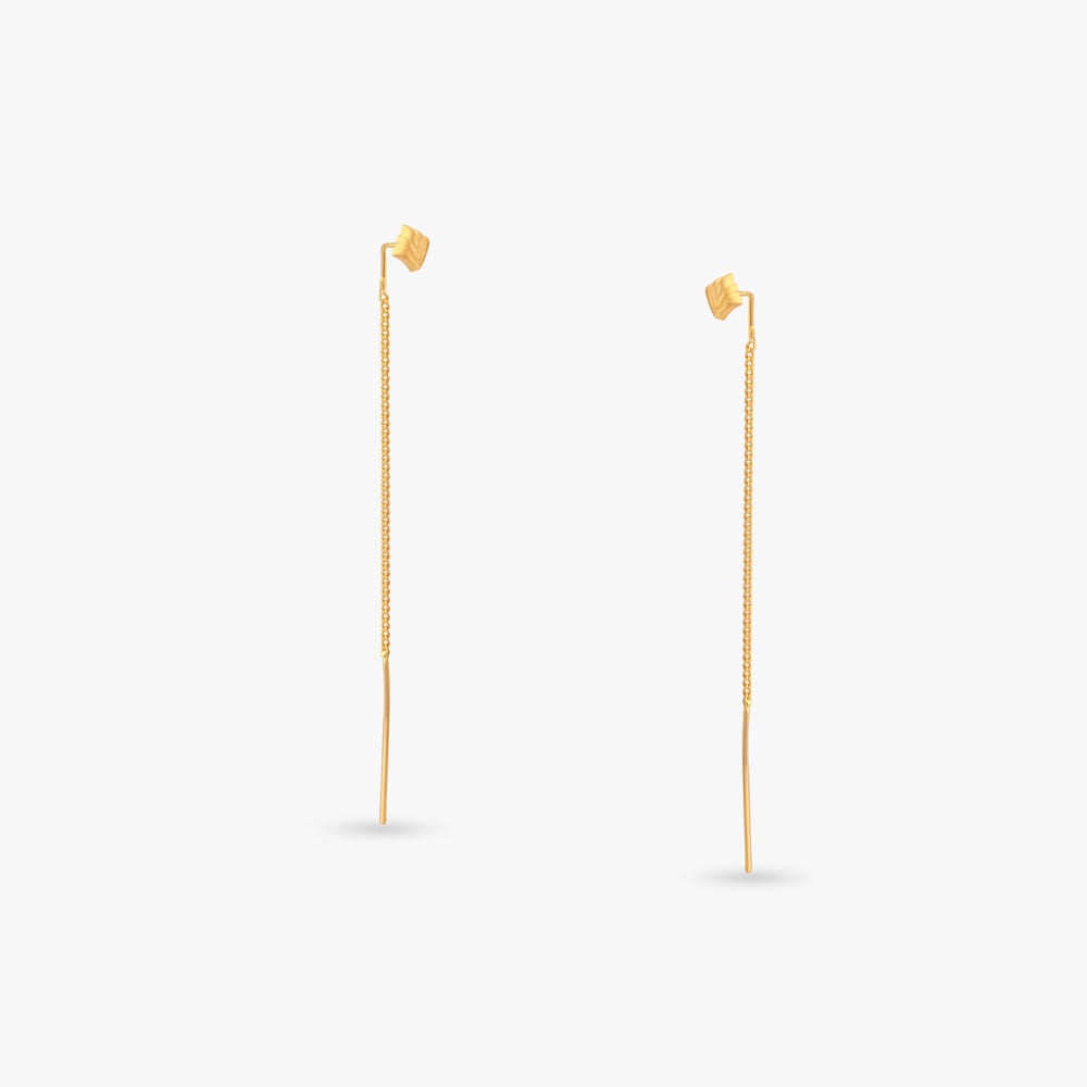 Floral Crest Gold Hoop Earrings,,hi-res image number null