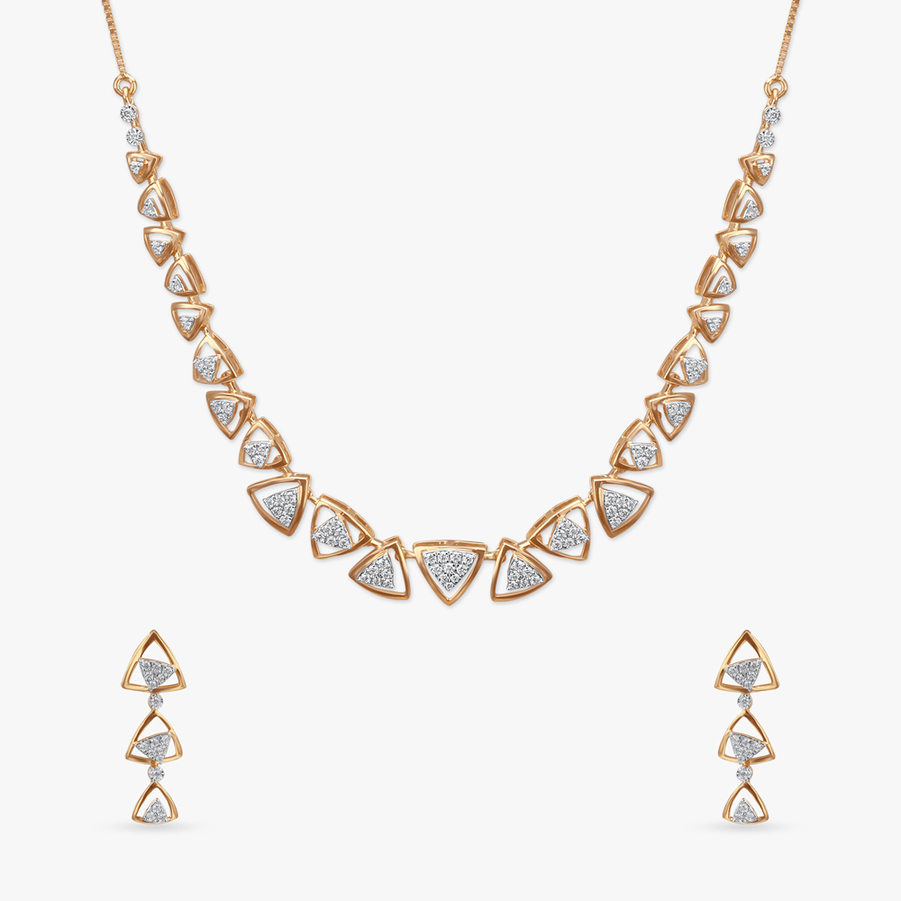 Bold Triad Diamond Necklace Set,,hi-res image number null