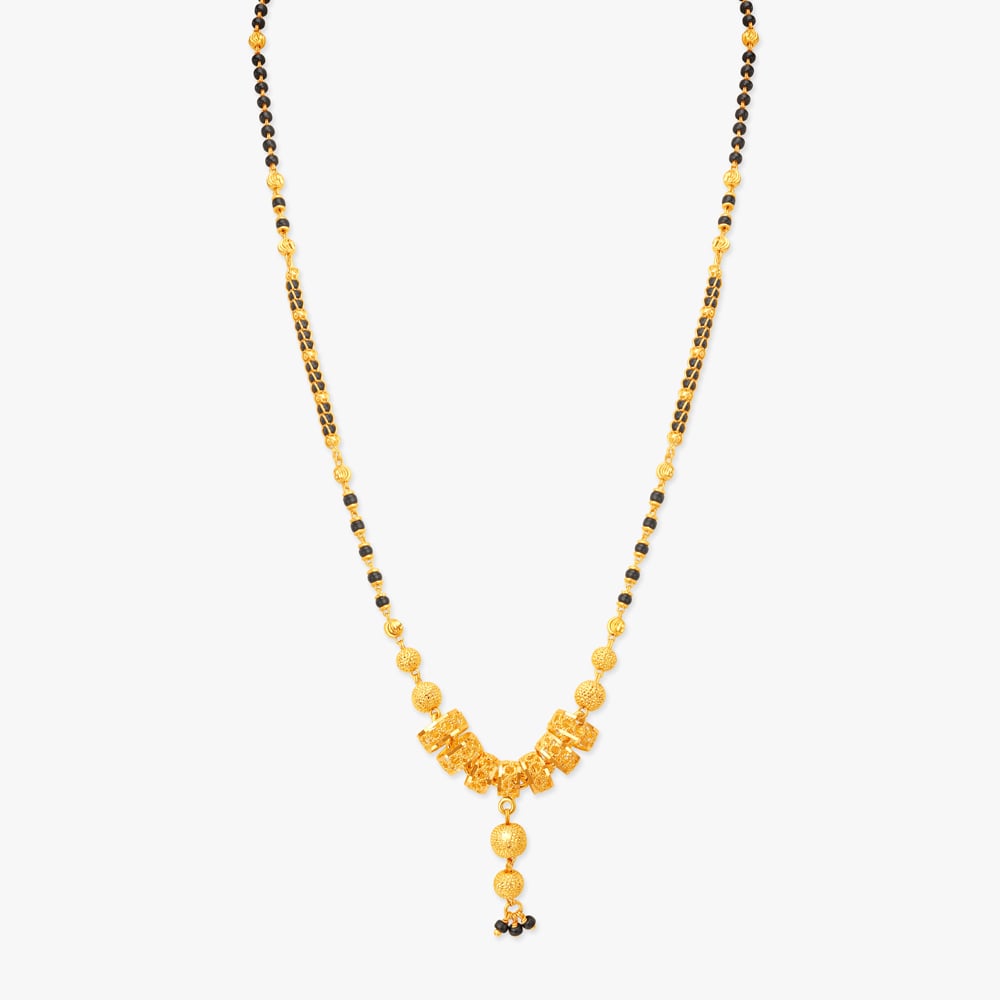 Ornate Carved Mangalsutra,,hi-res image number null