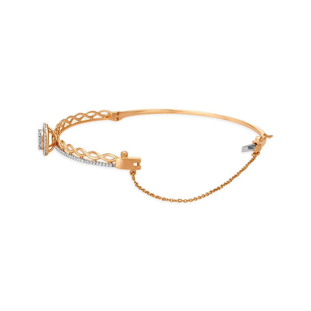 Twisted Diamond Bangle,,hi-res image number null