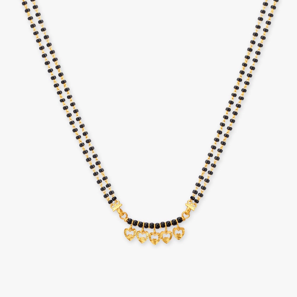 Heart-Shaped Gold Mangalsutra,,hi-res image number null