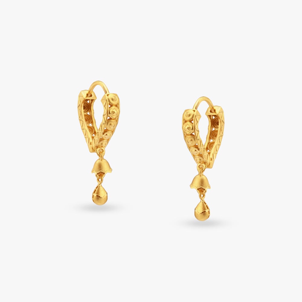 

Heritage Delight Gold Hoop Earrings