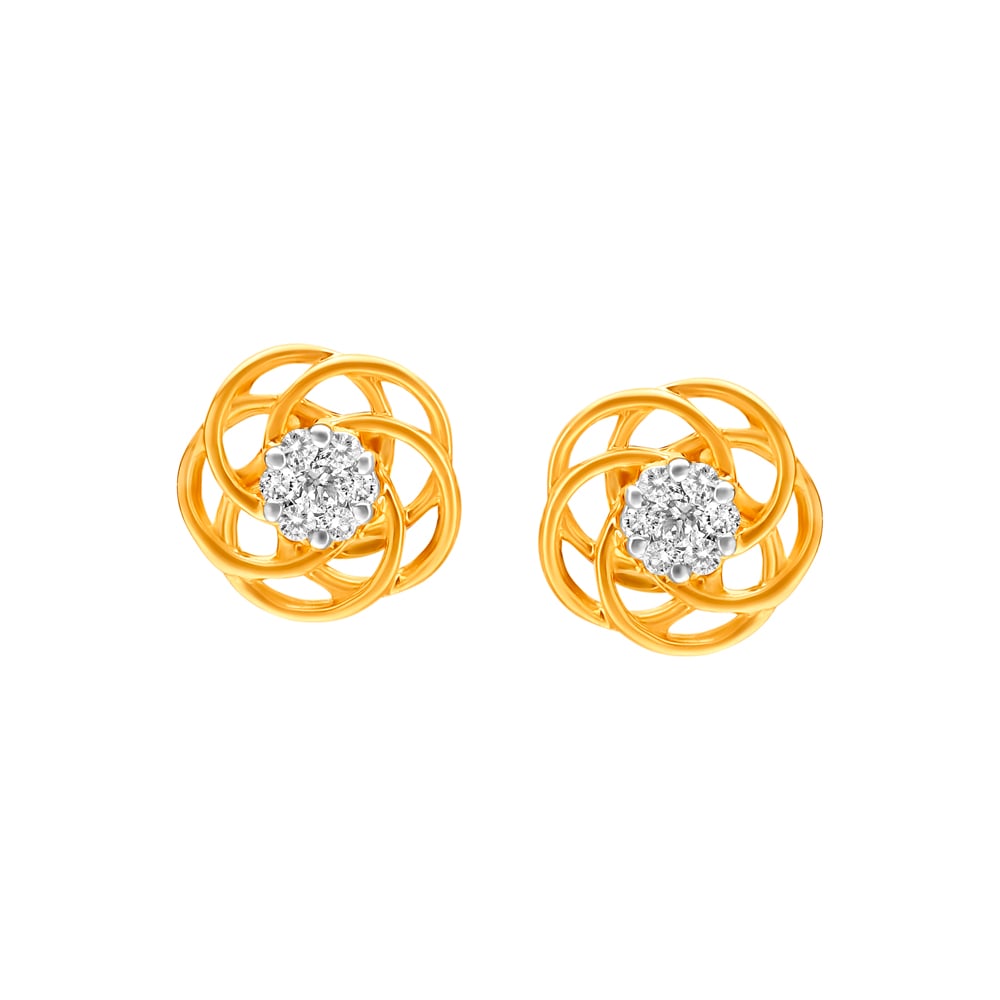 Surreal Diamond Stud Earrings,,hi-res image number null
