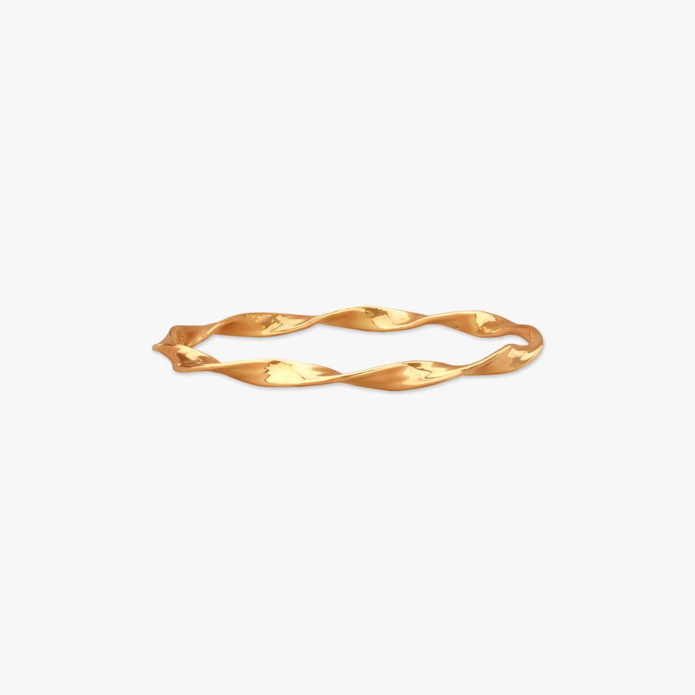

Ribbon Flow Gold Bangle