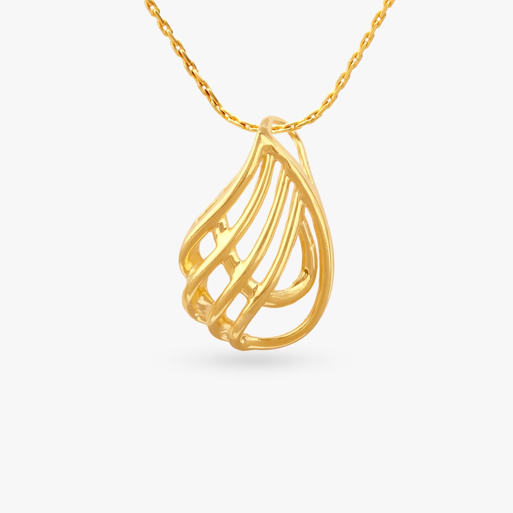 

Ripple Aura Gold Pendant