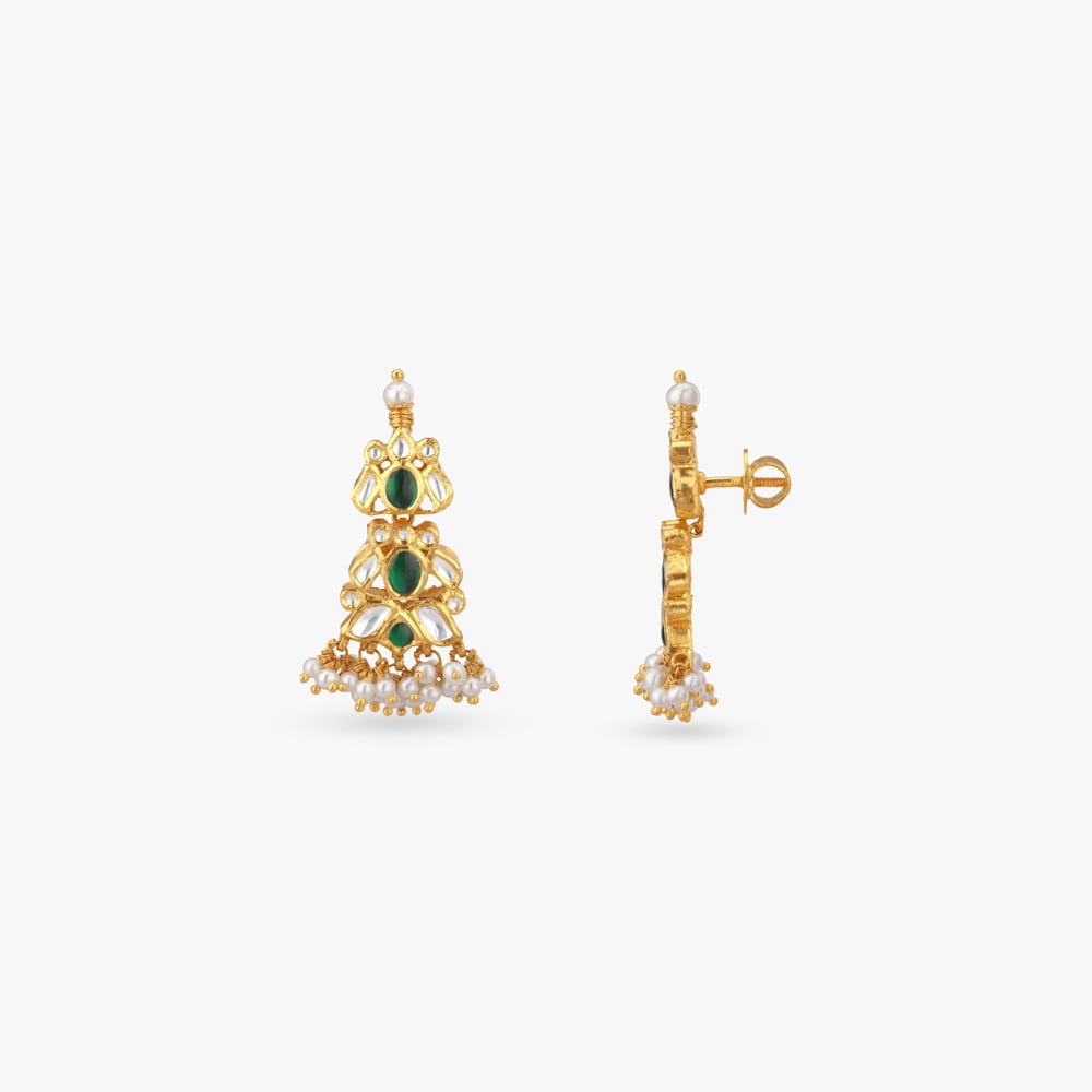 Verdant Leafline Gold Necklace Set,,hi-res image number null