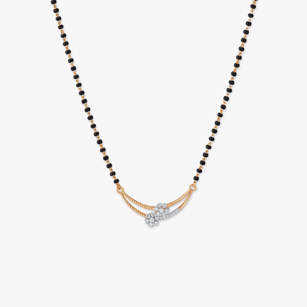 

Floral Arc Diamond Mangalsutra