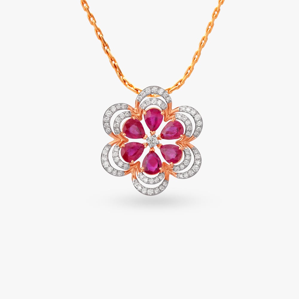 Opulent Diamond Pendant and Earrings Set,,hi-res image number null