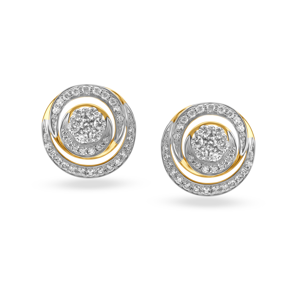 Enchanting Diamond Stud Earrings,,hi-res image number null