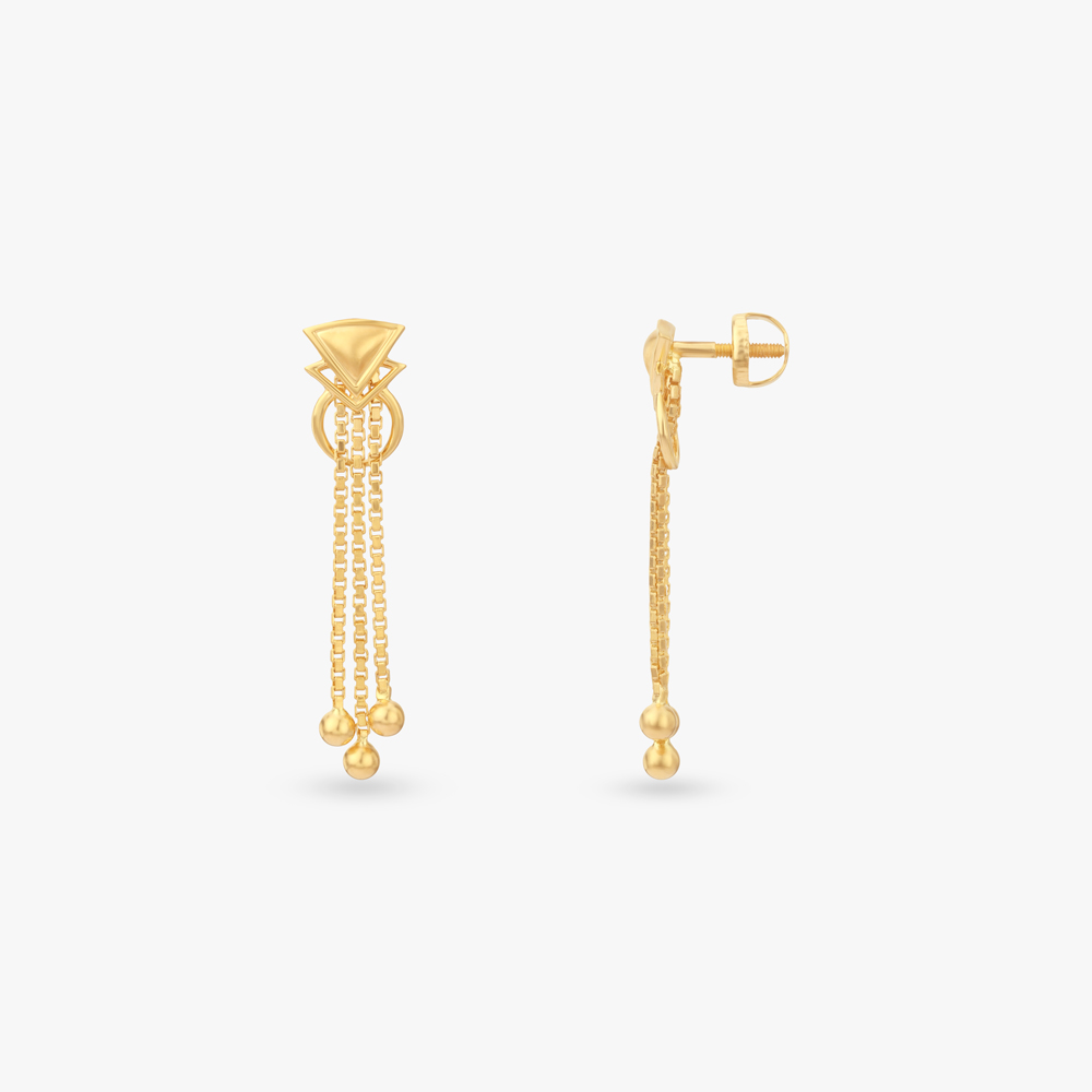 

Jingle Joy Gold Drop Earrings for Kids