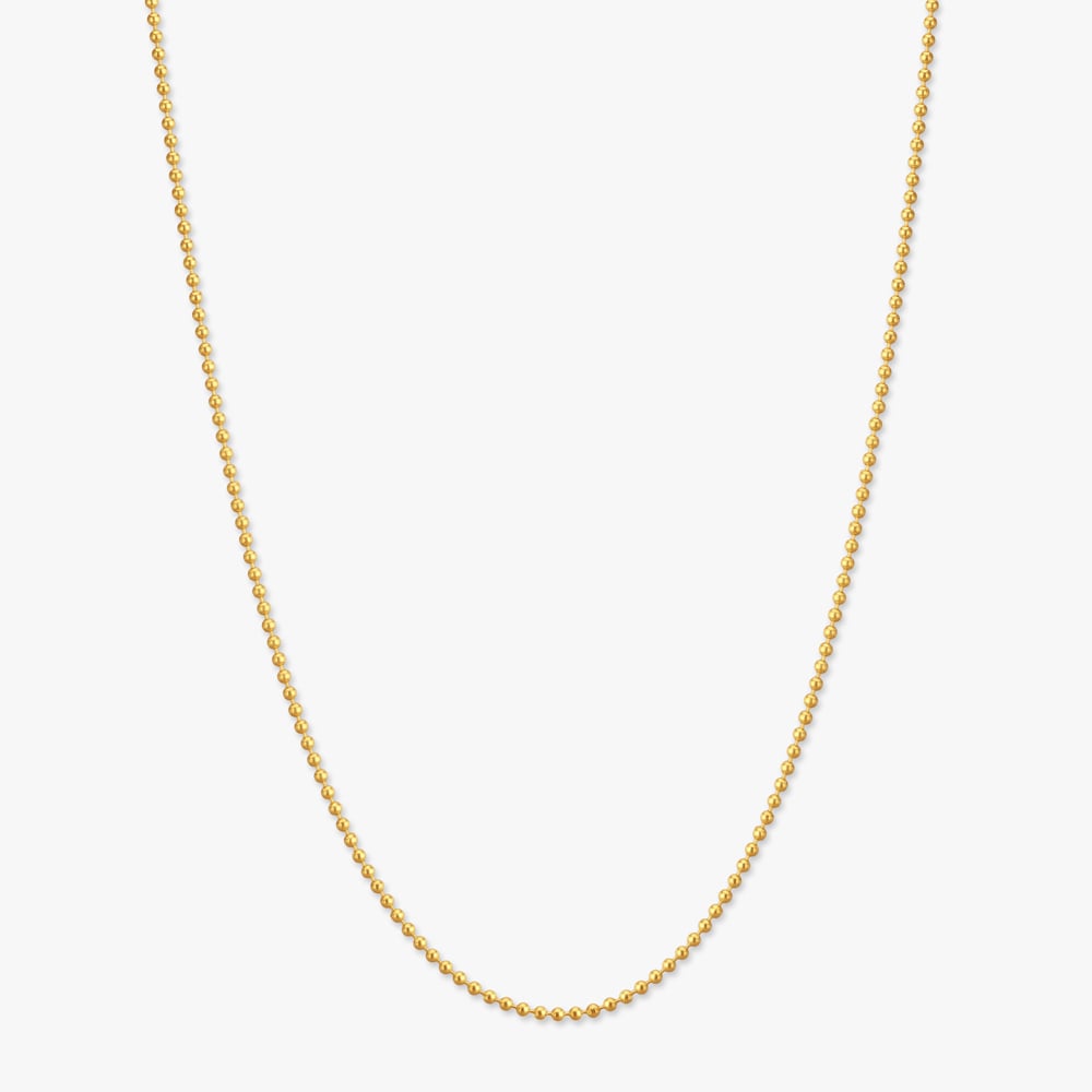 

Beaded Charm Gold Chain