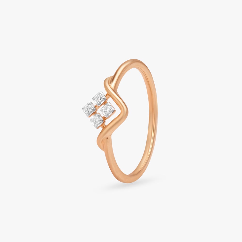 Chevron Crest Diamond Ring,,hi-res image number null