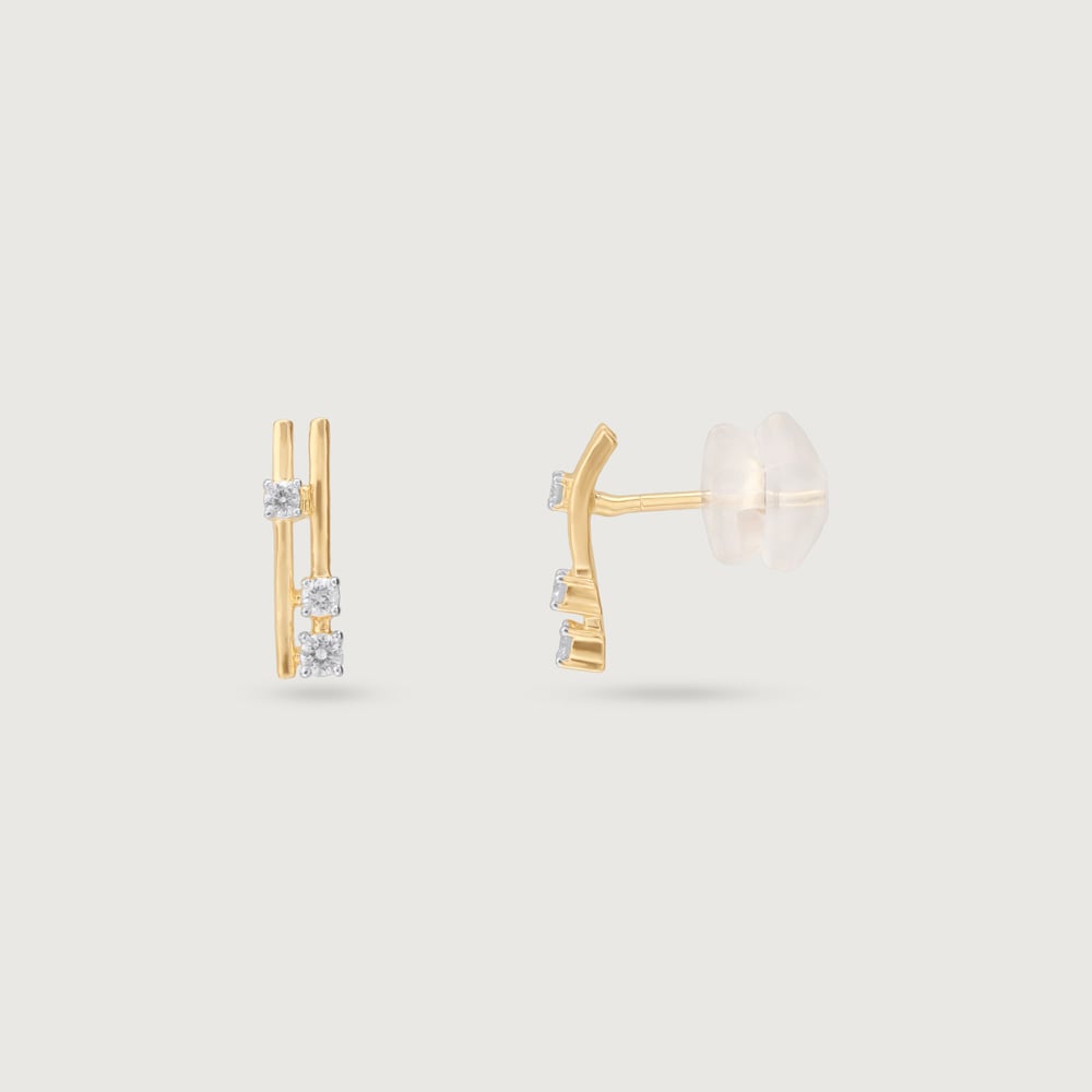 Chic Ladder Diamond Earrings,,hi-res image number null