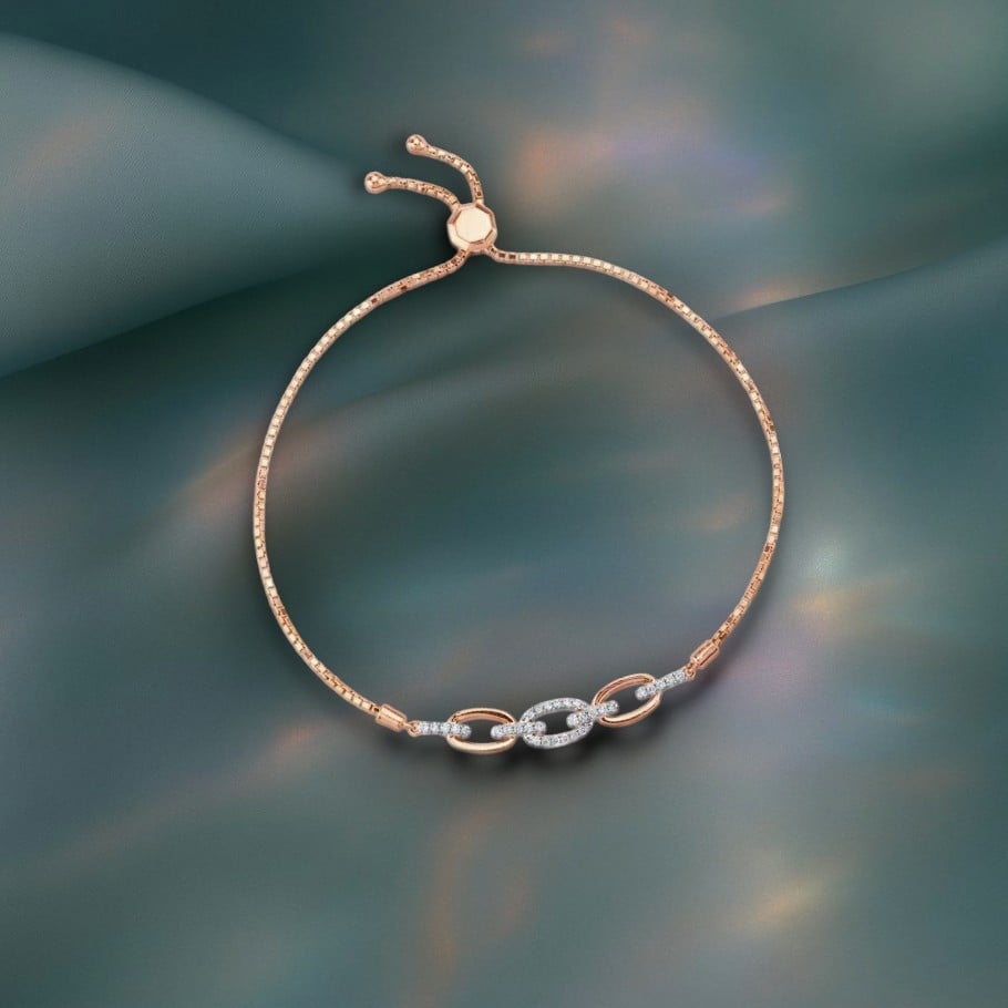 Bold Link Diamond Bracelet,,hi-res image number null