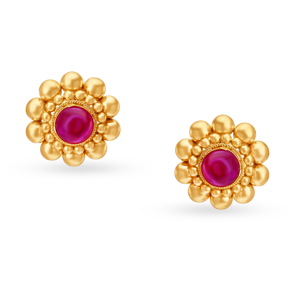Imposing Gold Marathi Thushi Necklace Set,,hi-res image number null