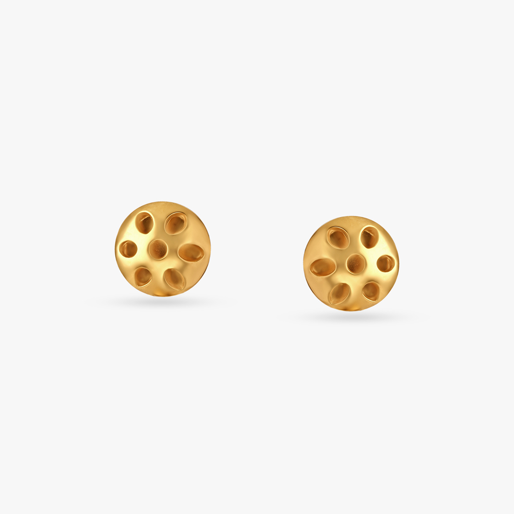 Mesh Coin Drop Earrings,,hi-res image number null