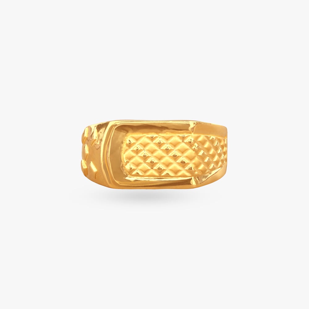 Urban Mark Gold Ring for Men,,hi-res image number null