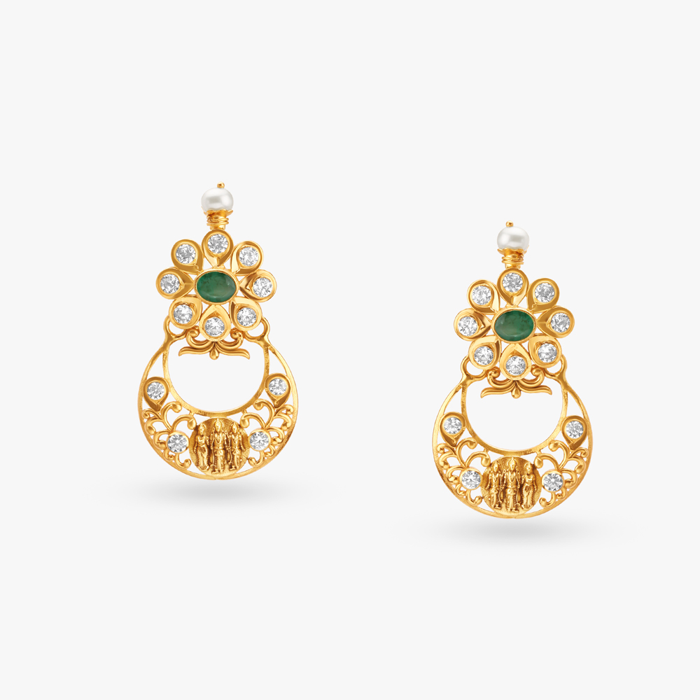 Blooming Beauty Gold Drop Earrings,,hi-res image number null