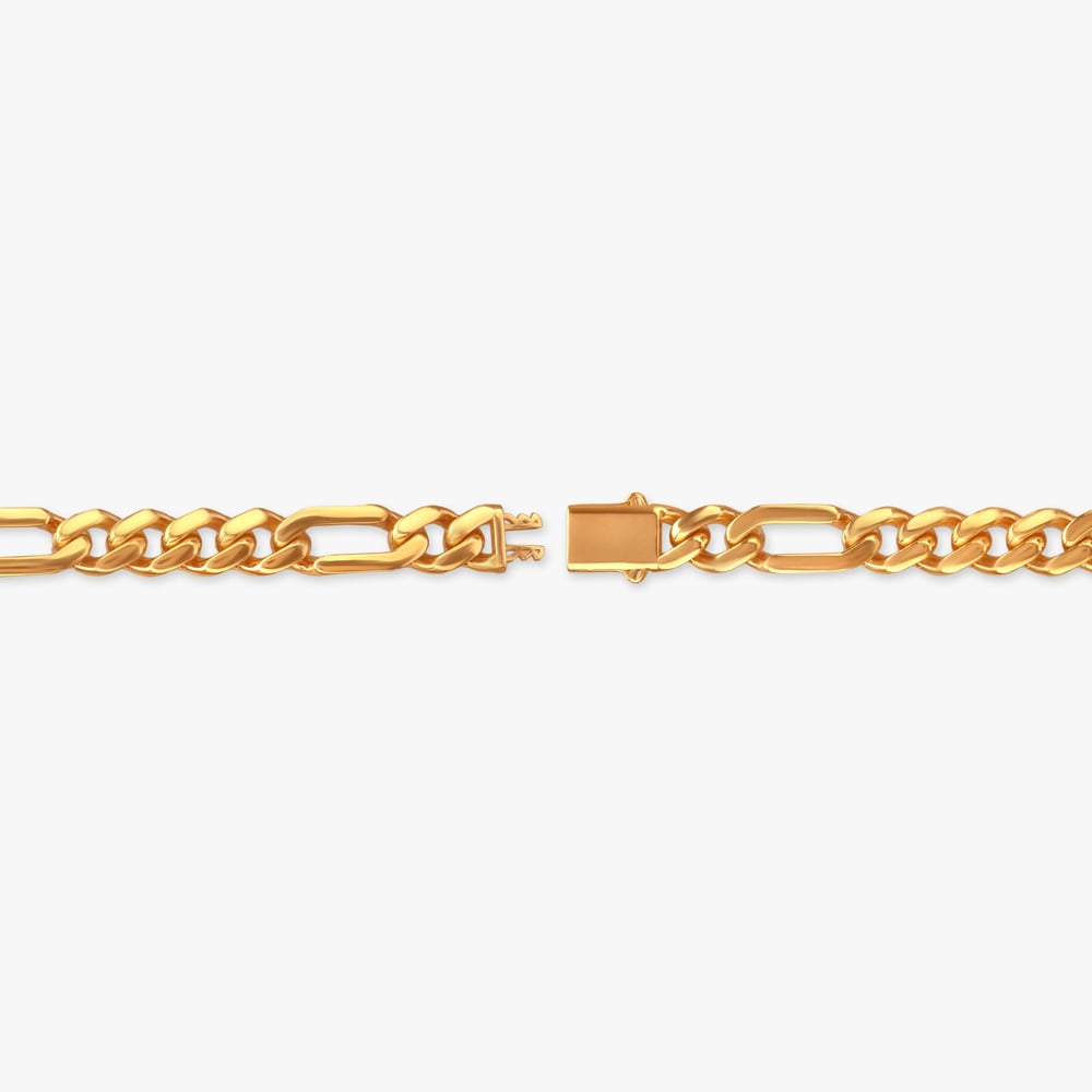 Bold Statement Gold Bracelet for Men,,hi-res image number null