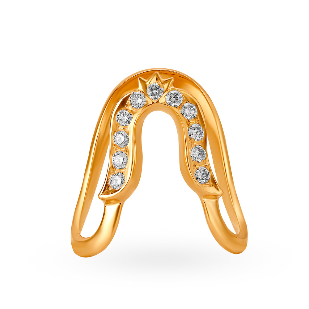 Floating Diamond Vanki Ring has deep rooted traditional significance. ⁠ It  is believed that the curved V- shaped ring has the power to ... | Instagram